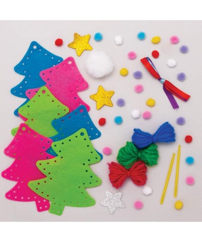 AW993 Christmas Tree Ornament Sewing Kits - Pack Of 3 Festive Arts And Crafts Christmas Craft Kits for Kids $17.63 Craft Kits