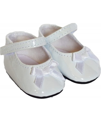 White Bow Mary Janes Fits 18 Inch Girl Dolls and Kennedy and Friends Dolls- 18 Inch Doll Shoes $14.62 Dolls