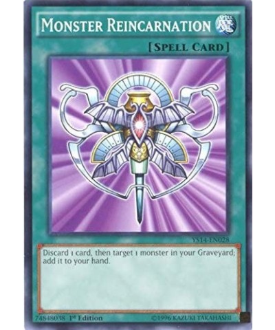 Monster Reincarnation (YS14-EN028) - Super Starter - Space-Time Showdown - 1st Edition - Common $10.28 Card Games