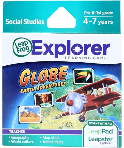 LEAPFROG LEAPSTER LEAPPAD EXPLORER LEARNING GAME GLOBE EARTH ADVENTURES G14E6GE4R-GE 4-TEW6W253408 $77.82 Electronic Learning...