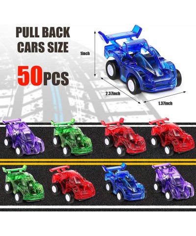 50 Pieces Pull Back Race Cars Party Favor Car Toys Cute Mini Cars Tiny Cars Plastic Car Pull Back Cars Vehicles Themed Birthd...