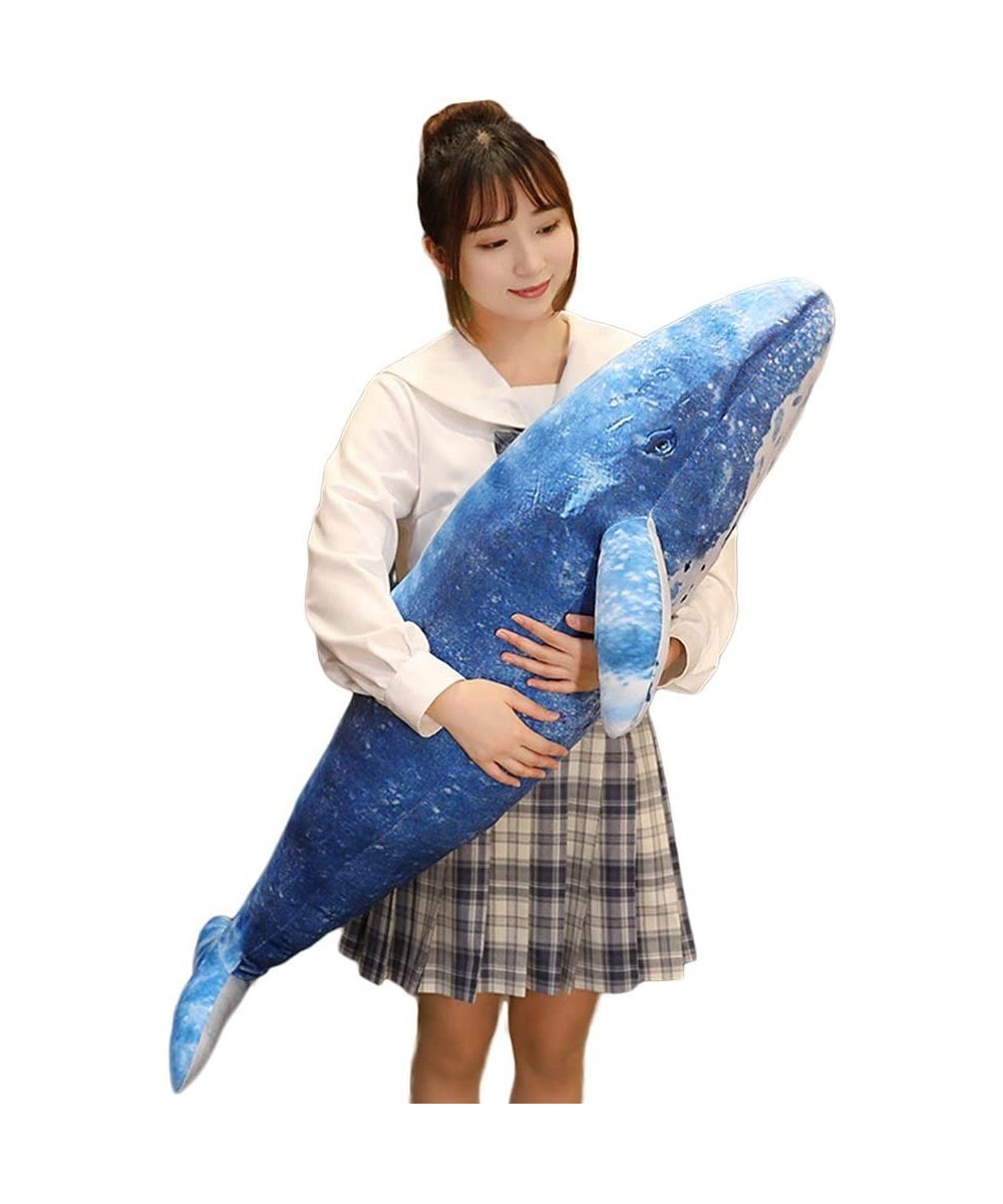 Whale Stuffed Animal Blue Whale Shark Plush Hug Pillow Ocean Stuffed Toy 43.3 $73.64 Kids' Plush Toy Pillows