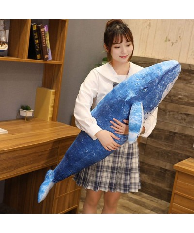 Whale Stuffed Animal Blue Whale Shark Plush Hug Pillow Ocean Stuffed Toy 43.3 $73.64 Kids' Plush Toy Pillows