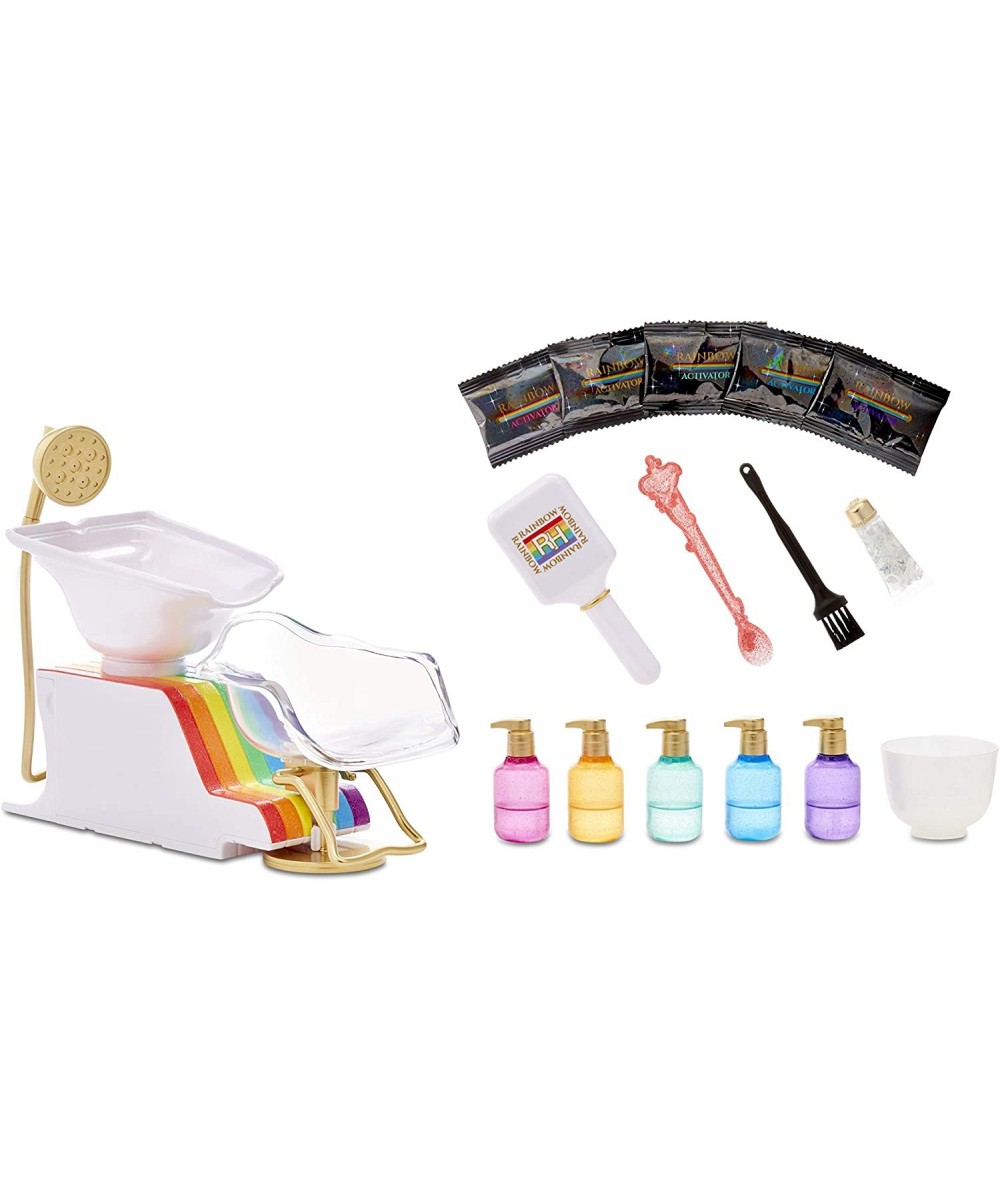 Salon Playset with Rainbow of DIY Washable Hair Color Foam for Kids and Dolls - Doll Not Included $58.36 Dolls