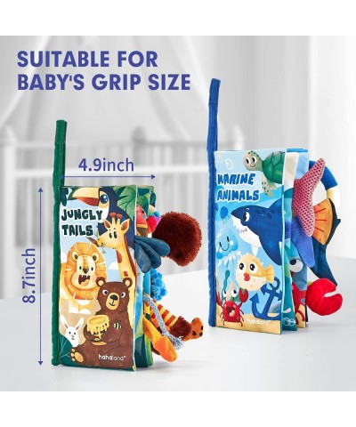 Baby Toys 0-6 Months - 2 Sets Touch Feel Crinkle Soft Cloth First Books Infant Toys Stroller Baby Books 0-6 to 12 -18 Months ...