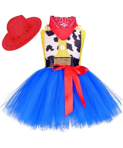 Cowgirl Costume for Girls 1-10Y with Bandana Cowboy Hat Easter Birthday Party Dress Up Clothing $49.91 Kids' Costumes