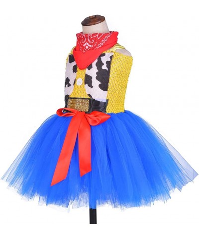 Cowgirl Costume for Girls 1-10Y with Bandana Cowboy Hat Easter Birthday Party Dress Up Clothing $49.91 Kids' Costumes