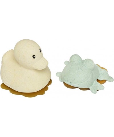 Upcycled Rubberduck & Frog (Sand & Sage). Upcycled Rubber Plant Based Plastic-Free Eco-Friendly & BPA-Free $46.07 Bathtub Toys