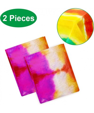 2 Pieces Tie Dye Tablecloths Tie Dye Tablecloth Rectangular Colorful Table Covers for Tie Dye Kitchen Family Dining Room Birt...