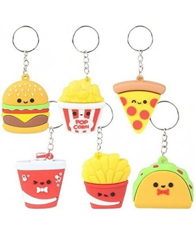 2.25 Inch Fast Food Face Keychains -12 Pk – Party Favor Accessory Goody Bags Prizes Pinatas Carnivals $28.24 Kids' Party Favo...