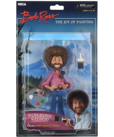 Bob Ross – 6” Scale Action Figure – Toony Classics Bob Ross with Peapod - NECA $46.70 Action Figures