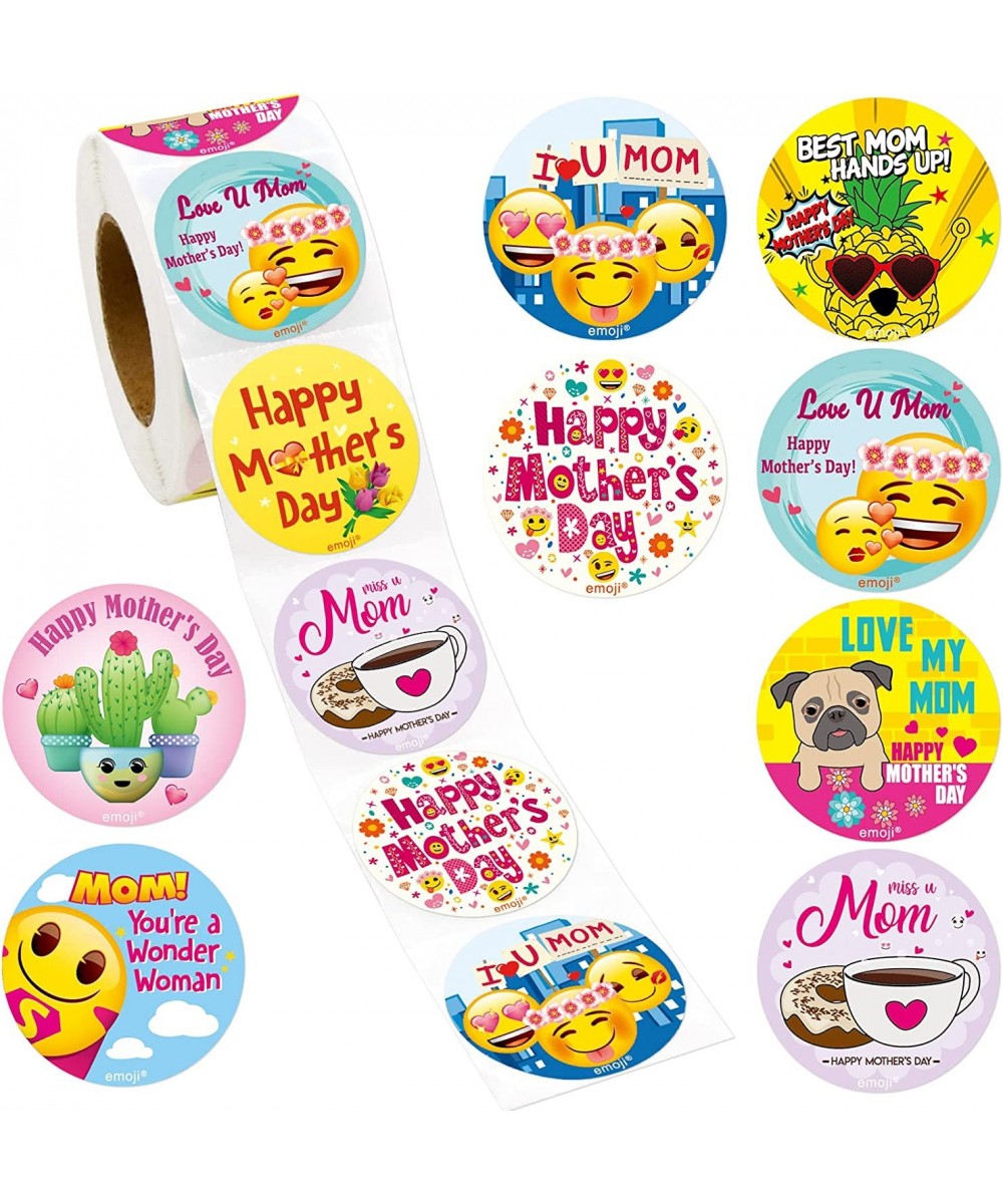 Happy Mother’s Day Stickers for Kids 500PCS Love Mom Mothers Day Roll Stickers Fun Gift Decoration $18.08 Kids' Stickers