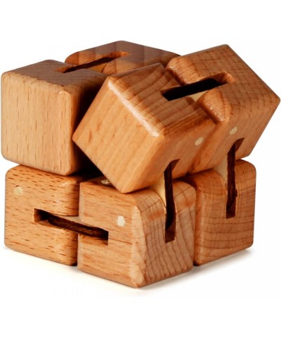 Wooden Infinity Cubes - Large Infinity Cube Fidget Toy | Eco-Friendly Beechwood Fidget Cube Fidget Toys Easter Basket Stuffer...