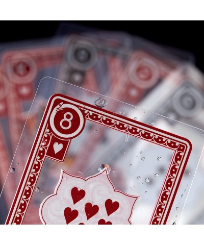 Waterproof Playing Card Deck with Jokers - 54 Clear Plastic Cards Poker Size Standard Index - Durable Washable and Easily Por...