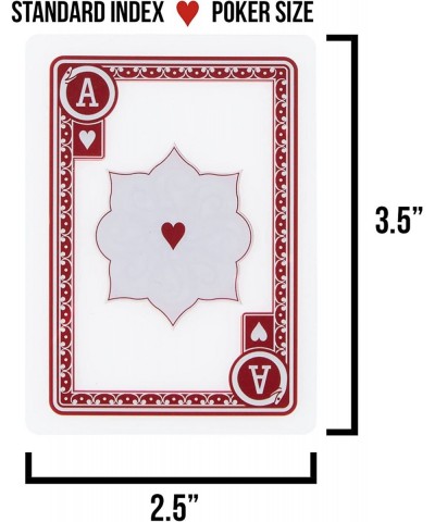 Waterproof Playing Card Deck with Jokers - 54 Clear Plastic Cards Poker Size Standard Index - Durable Washable and Easily Por...