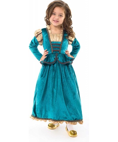 Medieval Princess Dress Up Costume & Matching Doll Dress (X-Large Age 7-9) - Machine Washable Child Pretend Play and Party Dr...