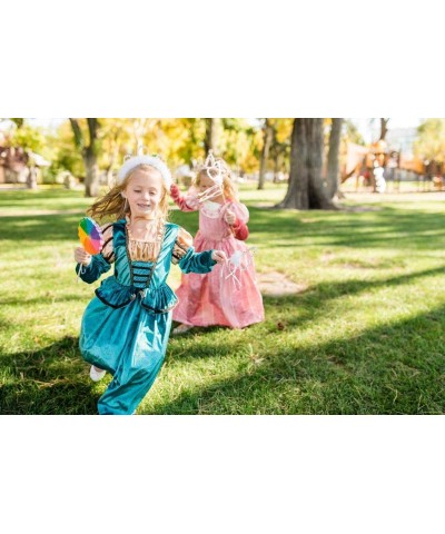 Medieval Princess Dress Up Costume & Matching Doll Dress (X-Large Age 7-9) - Machine Washable Child Pretend Play and Party Dr...