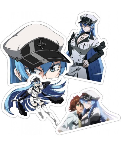 Akame Ga Kill Esdeath Girl Cute Sticker for Phone Laptop Skateboard Car Colorful Sticker Pack 4 Pcs Size 3inch $28.65 Kids' S...