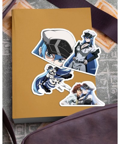 Akame Ga Kill Esdeath Girl Cute Sticker for Phone Laptop Skateboard Car Colorful Sticker Pack 4 Pcs Size 3inch $28.65 Kids' S...