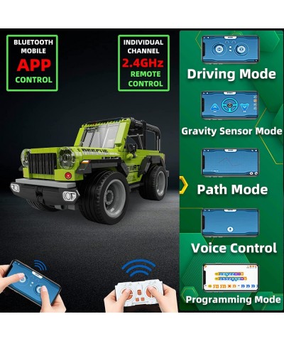 STEM Projects for Kids Ages 8-12 Remote Control and APP Programmable Off-Road Car Toys - 320 Pcs Building Science Educational...