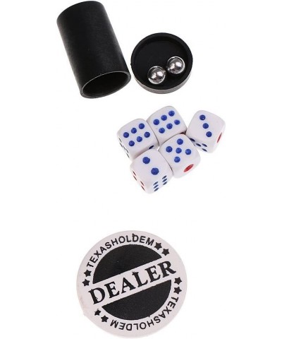 5 in 1 Casino Games Set Roulette Poker Black Jack Craps has Chips Mats Dices Cards $51.72 Card Games