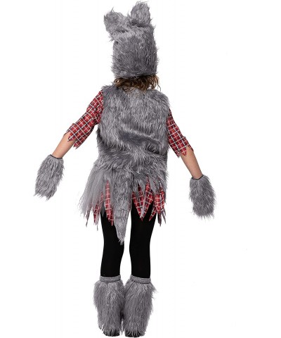 Wild Werewolf Costume Kids in Vest Style for Girls in Halloween Parties Cosplay $43.34 Kids' Costumes