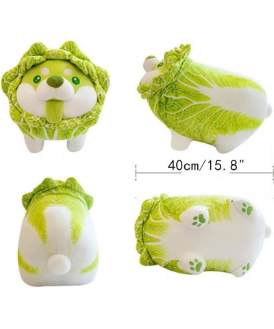 Plush Vegetable Dog Toy Cabbage Shiba Inu Corgi Dog Plush Soft Pillow Cute Vegetables Dog Hugging Pillow Plush Toy Gifts for ...