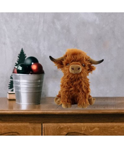 Scottish Highland Cow Plush Stuffed Animal Plush Toys Realistic Soft Stuffed Gift Dolls for Adults Kids (Brown 25 cm) $37.44 ...