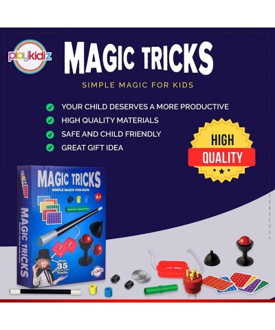 Magic Trick for Kids Set 1 - Magic Set with Over 35 Tricks Made Simple Magician Pretend Play Set with Wand & More Magic Trick...