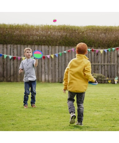 Toss Catch Ball Set 3 Set Catch Game for Kids with 6 Paddles and 3 Balls Catch Game Toys Outdoor Paddle Ball Beach Games Gift...