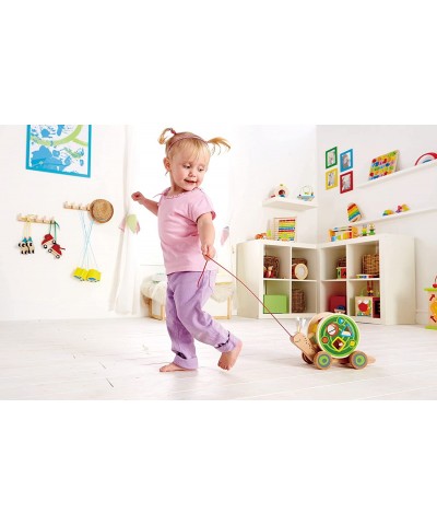 (Pull Toy) - Award Winning Walk-A-Long Snail Toddler Wooden Pull Toy $41.95 Early Development & Activity Toys