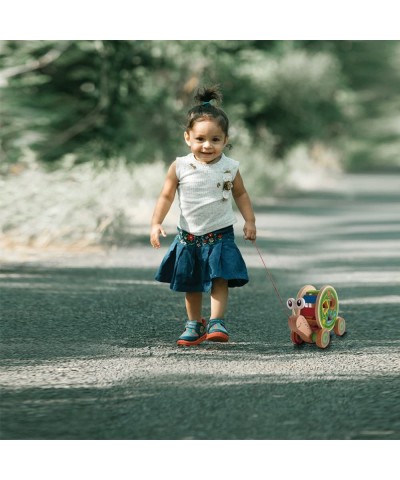 (Pull Toy) - Award Winning Walk-A-Long Snail Toddler Wooden Pull Toy $41.95 Early Development & Activity Toys