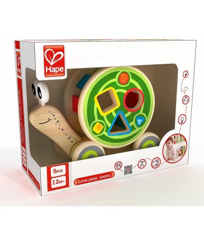 (Pull Toy) - Award Winning Walk-A-Long Snail Toddler Wooden Pull Toy $41.95 Early Development & Activity Toys