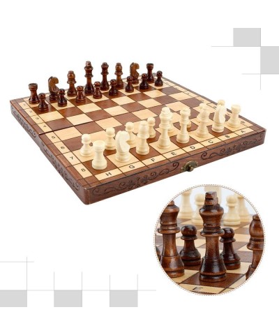 Folding Hand Crafted Wooden Chess Set Chess Board for Kids and Adults 30 x 30 cm $34.67 Board Games