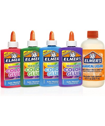 Slime Kit - Slime Kit for Girls Includes Slime Activator 4 Color Glue - Ultimate Elmers Slime KIt for Kids Slime Supplies for...