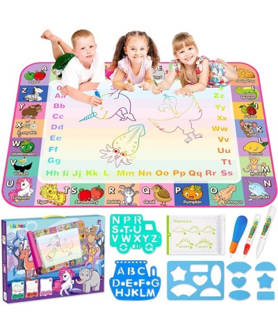 Water Doodle Mat - Kids Water Drawing Mat Toddlers Doodle Board Educational Toy - Water Painting Mat Bring Magic Pens Travel ...