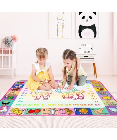 Water Doodle Mat - Kids Water Drawing Mat Toddlers Doodle Board Educational Toy - Water Painting Mat Bring Magic Pens Travel ...