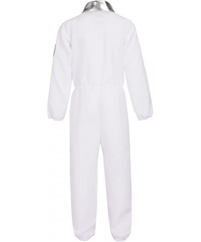 Astronaut Costume for Kids Space Jumpsuit with Helmet and Gloves Role Play Halloween Party $33.65 Kids' Costumes