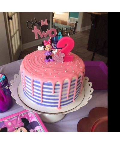 Oh Twodles Minnie Cake Topper Mouse Second 2nd Birthday Party Supplies Decorations for Baby Girl Bday $17.09 Kids' Party Deco...