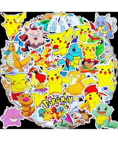 100 Pcs Anime Stickers Kawaii Cartoon Gift for Kids Teen Birthday Party Vinyl Waterproof Stickers for Water Bottle Scrapbook ...