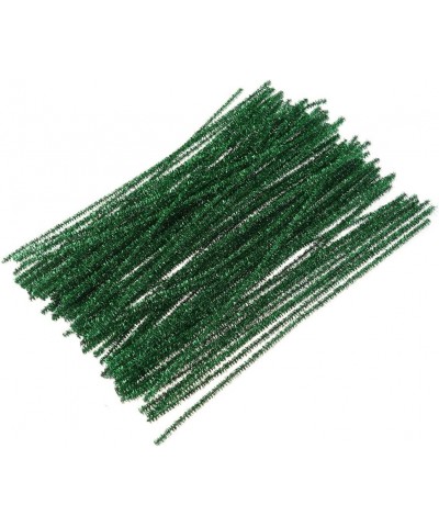 100Pcs Pipe Cleaners Chenille Stems Crafts Chenille Sticks Christmas Tree Decorations DIY Craft Project 30cm (Green) $16.69 C...