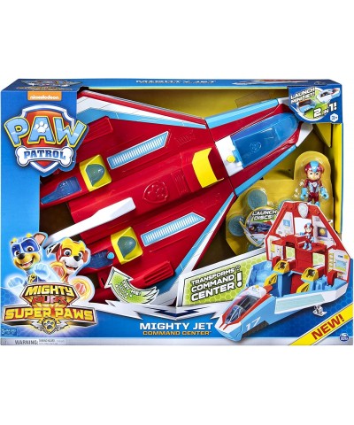 Paw Patrol Super Paws 2-in-1 Transforming Mighty Pups Jet Command Center with Lights and Sounds $80.56 Play Figure Playsets