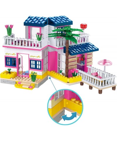 Dream Girls Beach House Building Sets Friends Seaside Villa Building Toys 360 Pieces Girls Beach Hut Building Kit for Kids Ag...