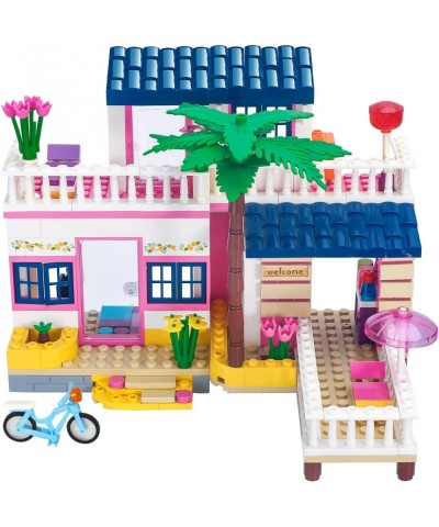 Dream Girls Beach House Building Sets Friends Seaside Villa Building Toys 360 Pieces Girls Beach Hut Building Kit for Kids Ag...