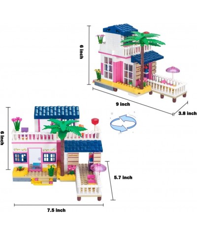 Dream Girls Beach House Building Sets Friends Seaside Villa Building Toys 360 Pieces Girls Beach Hut Building Kit for Kids Ag...