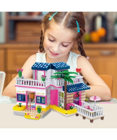 Dream Girls Beach House Building Sets Friends Seaside Villa Building Toys 360 Pieces Girls Beach Hut Building Kit for Kids Ag...