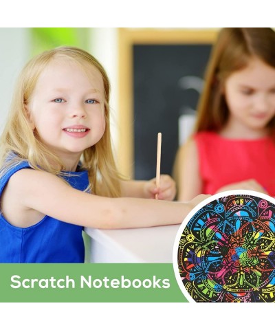 20 Pack Scratch Art Notebooks Rainbow Scratch Paper Notes Scratch Note Pads for Children's Day Gift Kids Arts and Crafts Perf...