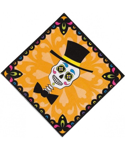 Day Of The Dead Lunch Napkin (16pc) for Halloween - Party Supplies - Print Tableware - Print Napkins - Halloween - 16 Pieces ...