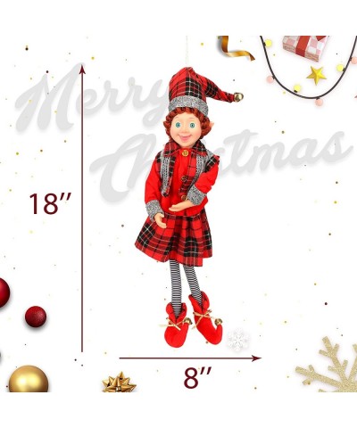 Elf Dolls for Christmas Elves Decorations Girl On The Shelf Xmas Tree Ornaments Indoors Naughty Elf Winter Gifts Collections ...