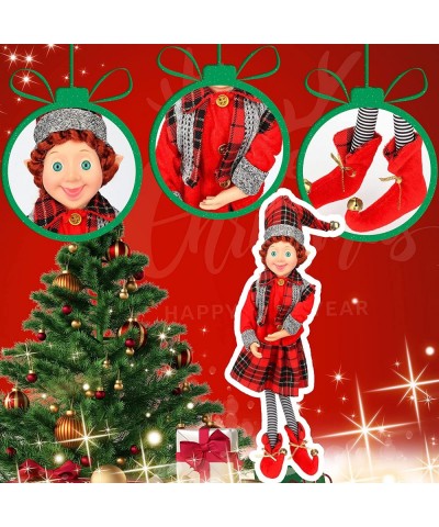 Elf Dolls for Christmas Elves Decorations Girl On The Shelf Xmas Tree Ornaments Indoors Naughty Elf Winter Gifts Collections ...